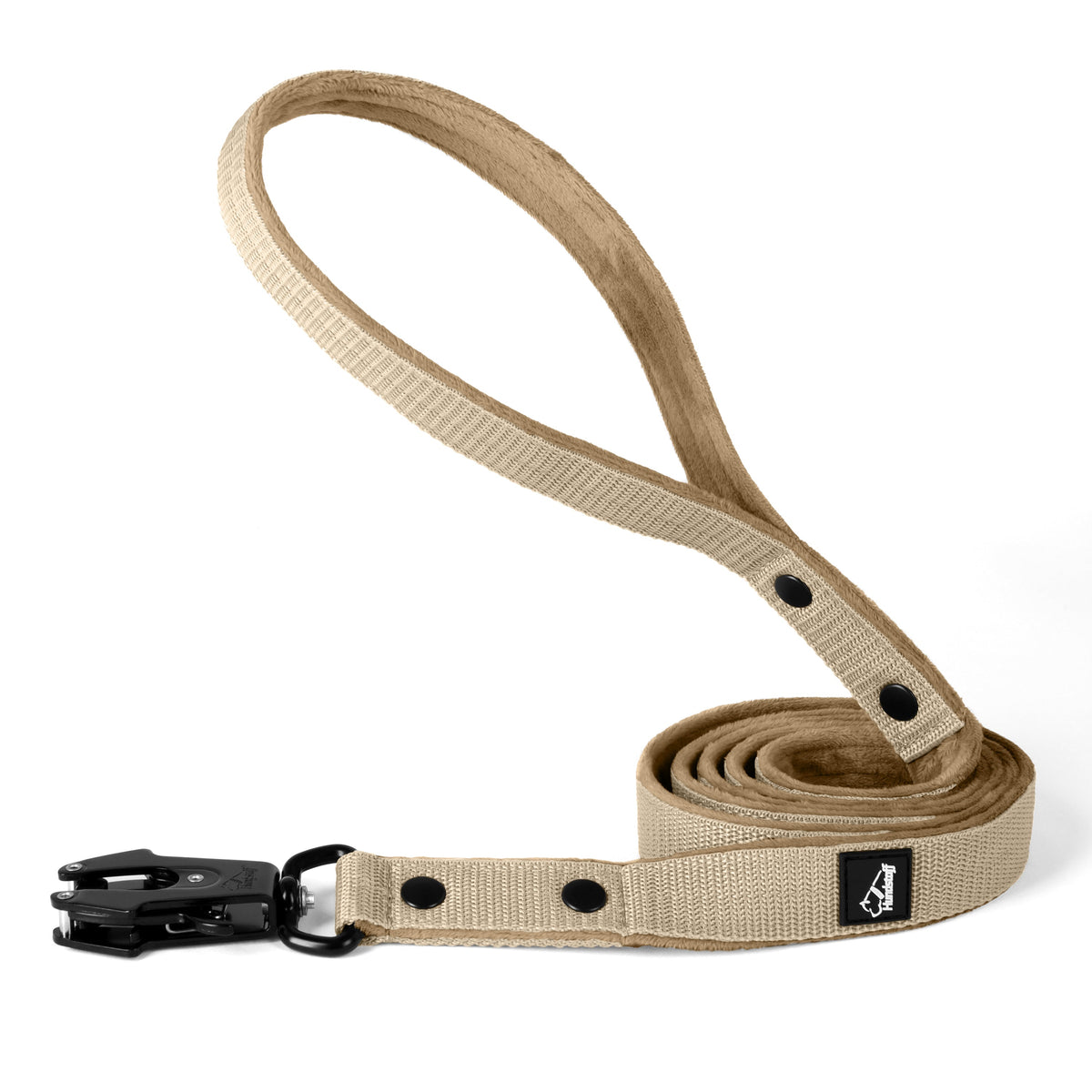 Walk Leash Black Edition Beige - Correa de nylon resistente en varias longitudes