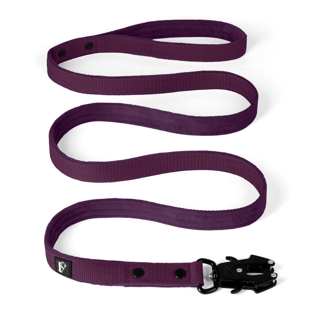 Walk Leash Black Edition Plum - Correa de nylon resistente en varias longitudes