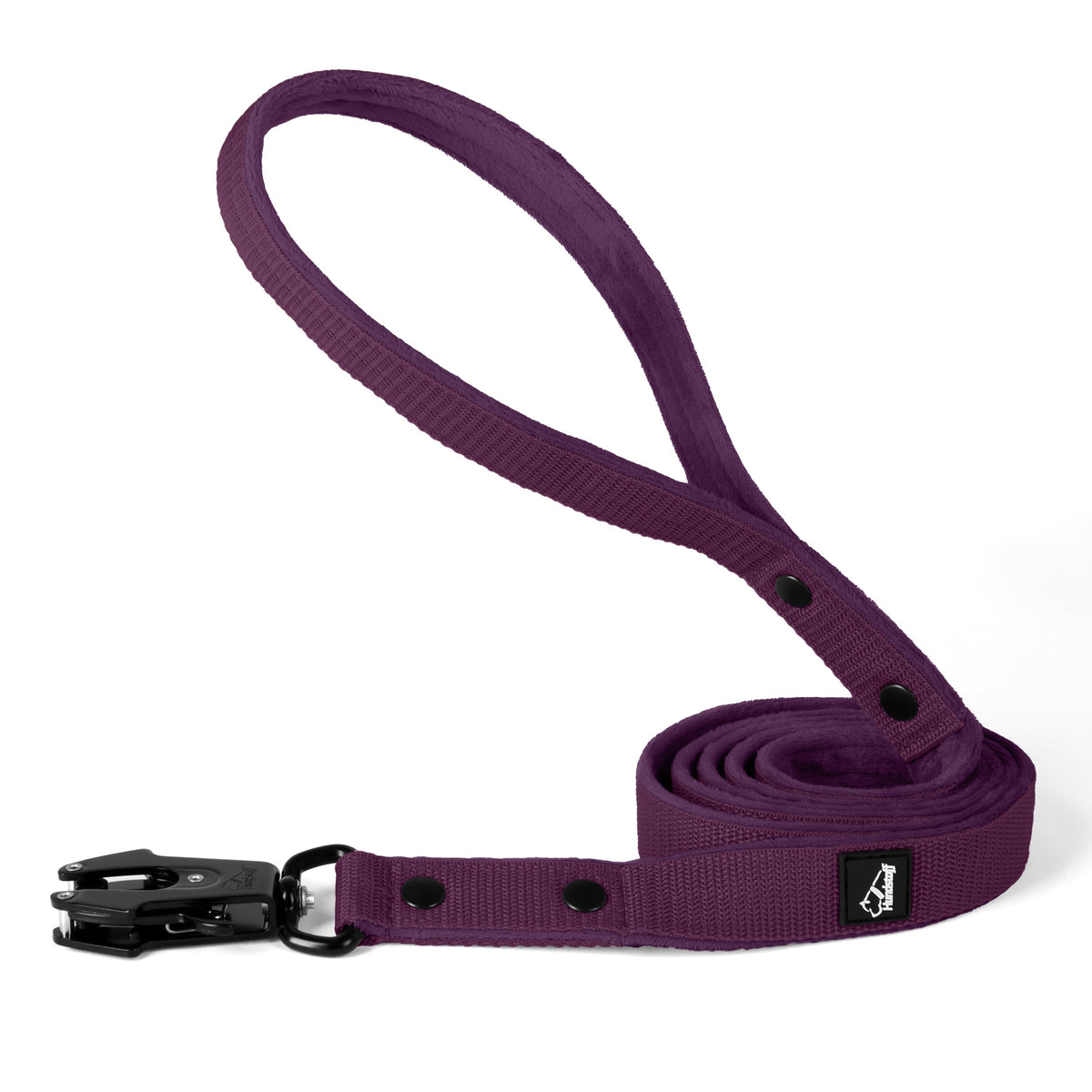 Walk Leash Black Edition Plum - Correa de nylon resistente en varias longitudes