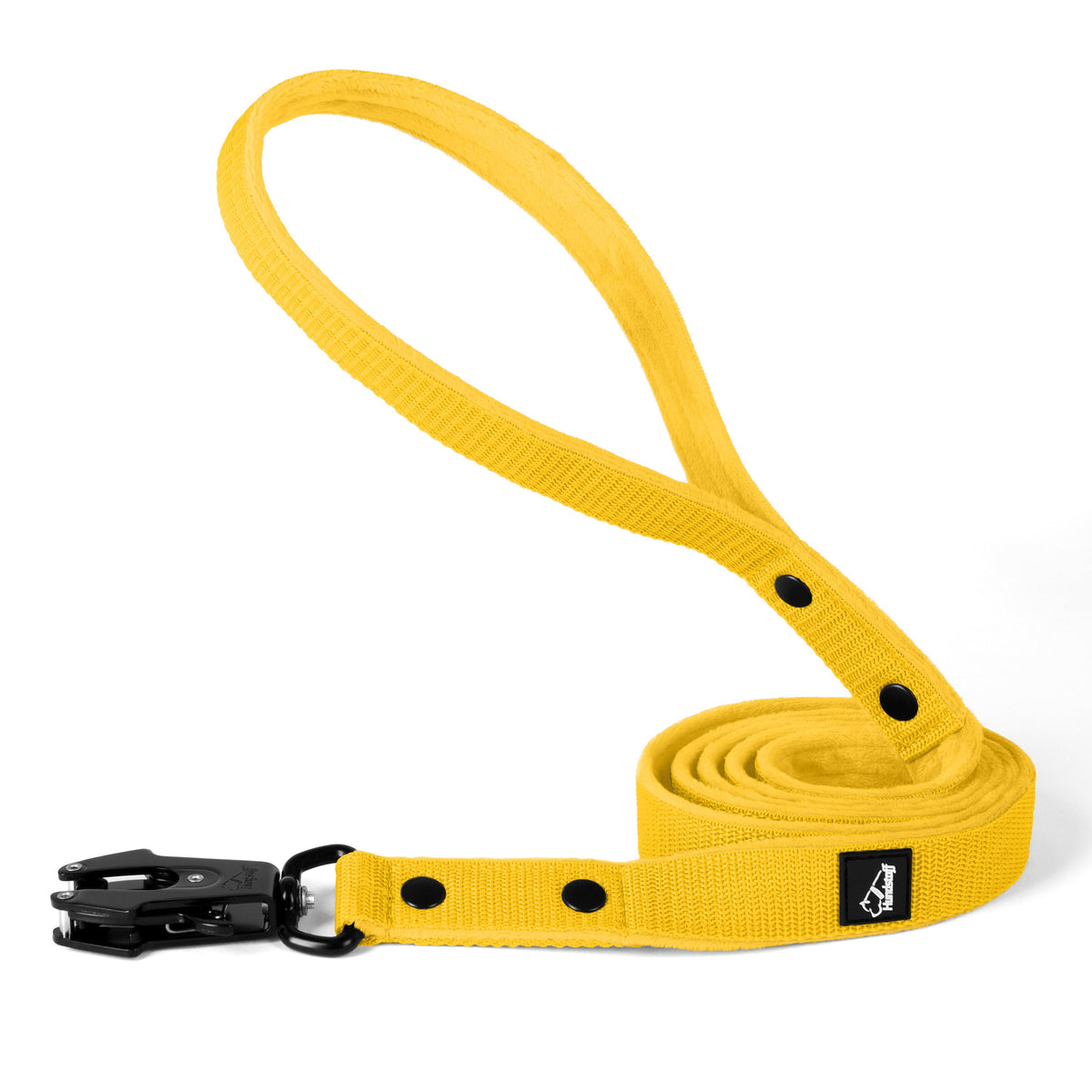 Walk Leash Black Edition Yellow - Correa de nylon resistente en varias longitudes