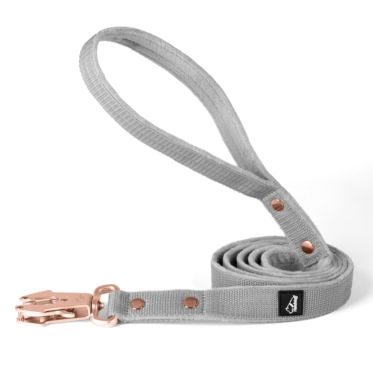 Walk Leash Rose Edition Grey - Correa de nylon segura en varias longitudes
