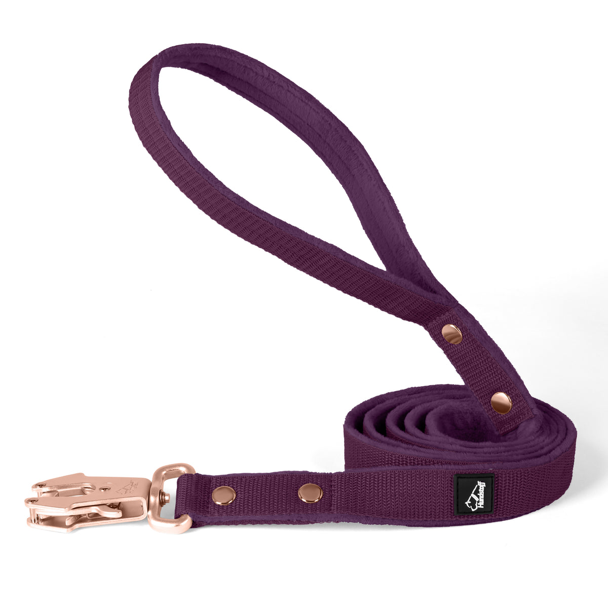Walk Leash Rose Edition Plum - Correa de nylon resistente en varias longitudes