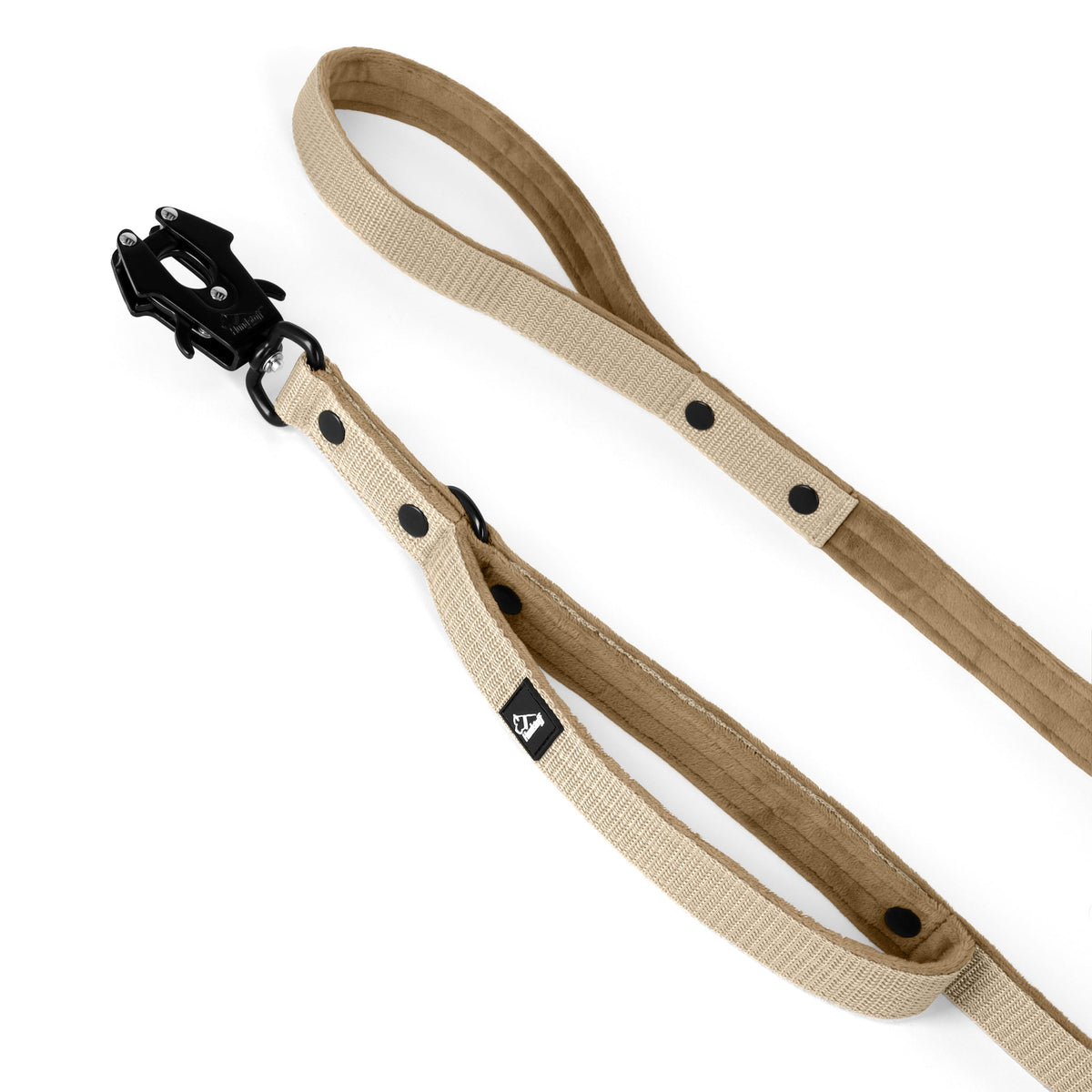 Hundstaff Guard Leash Black Edition Beige