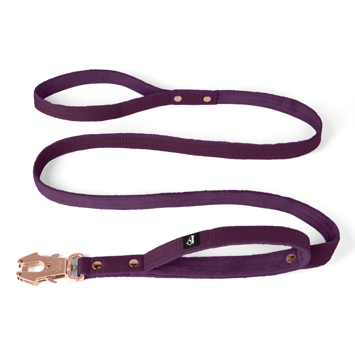 Guard Leash Rose Edition Plum - Correa Guard con asa adicional