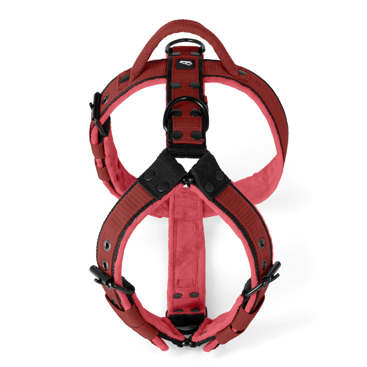 Hundstaff Easy Walk Black Edition Raspberry Red