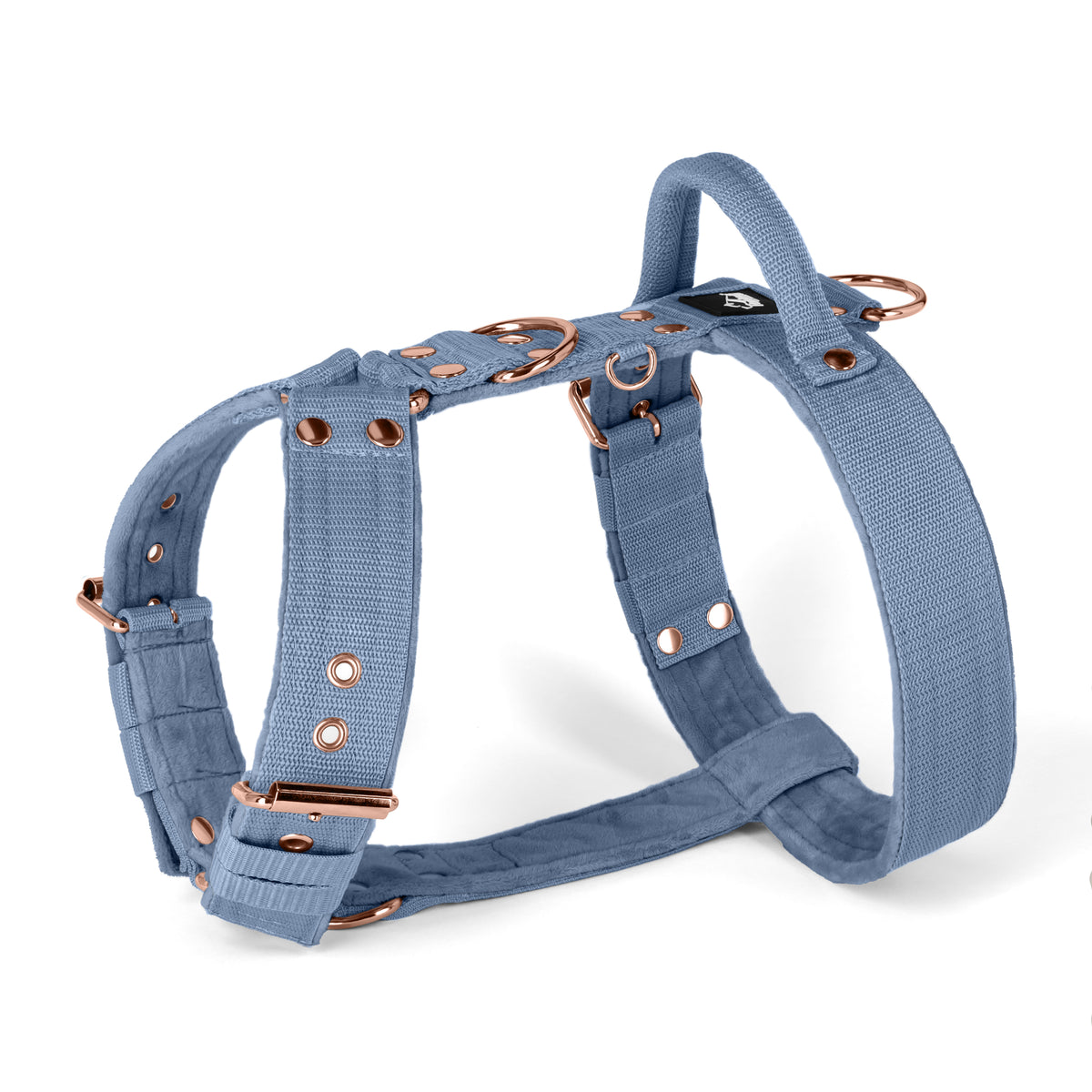 SALE Easy Walk Rose Edition Blue Pastel, Talla M, Ancho 4 cm, Con asa, Hebillas Extreme oro rosa