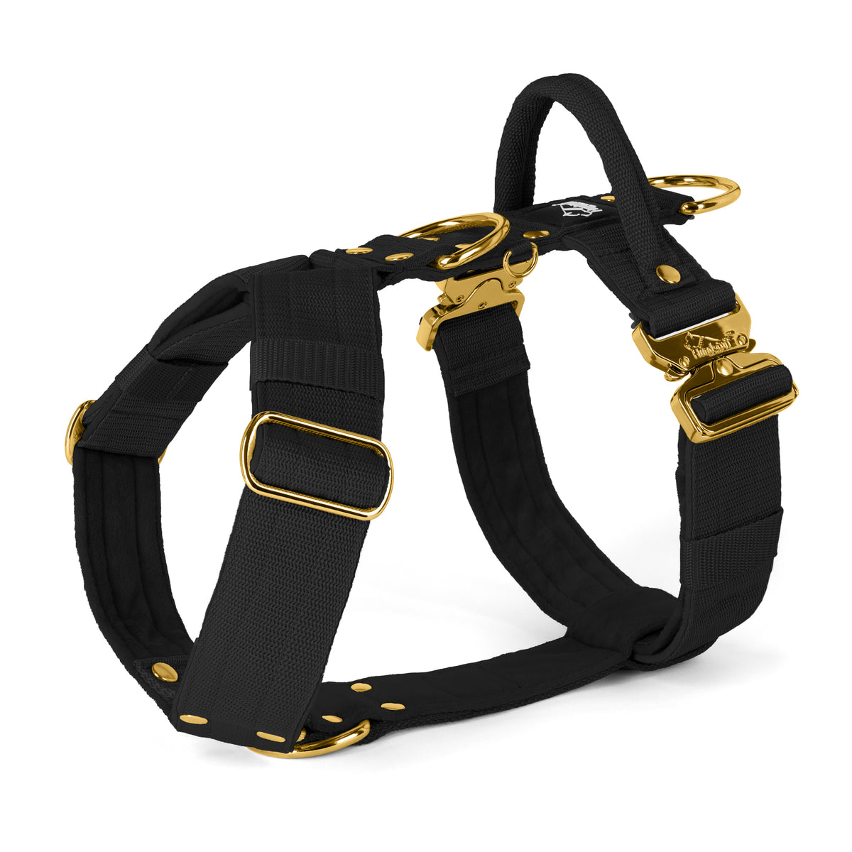 Easy Walk Extreme Gold Buckle Black - Arnés con hebilla de cierre rápido
