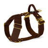 Easy Walk Extreme Gold Buckle Dark Brown - Arnés con hebilla de cierre rápido