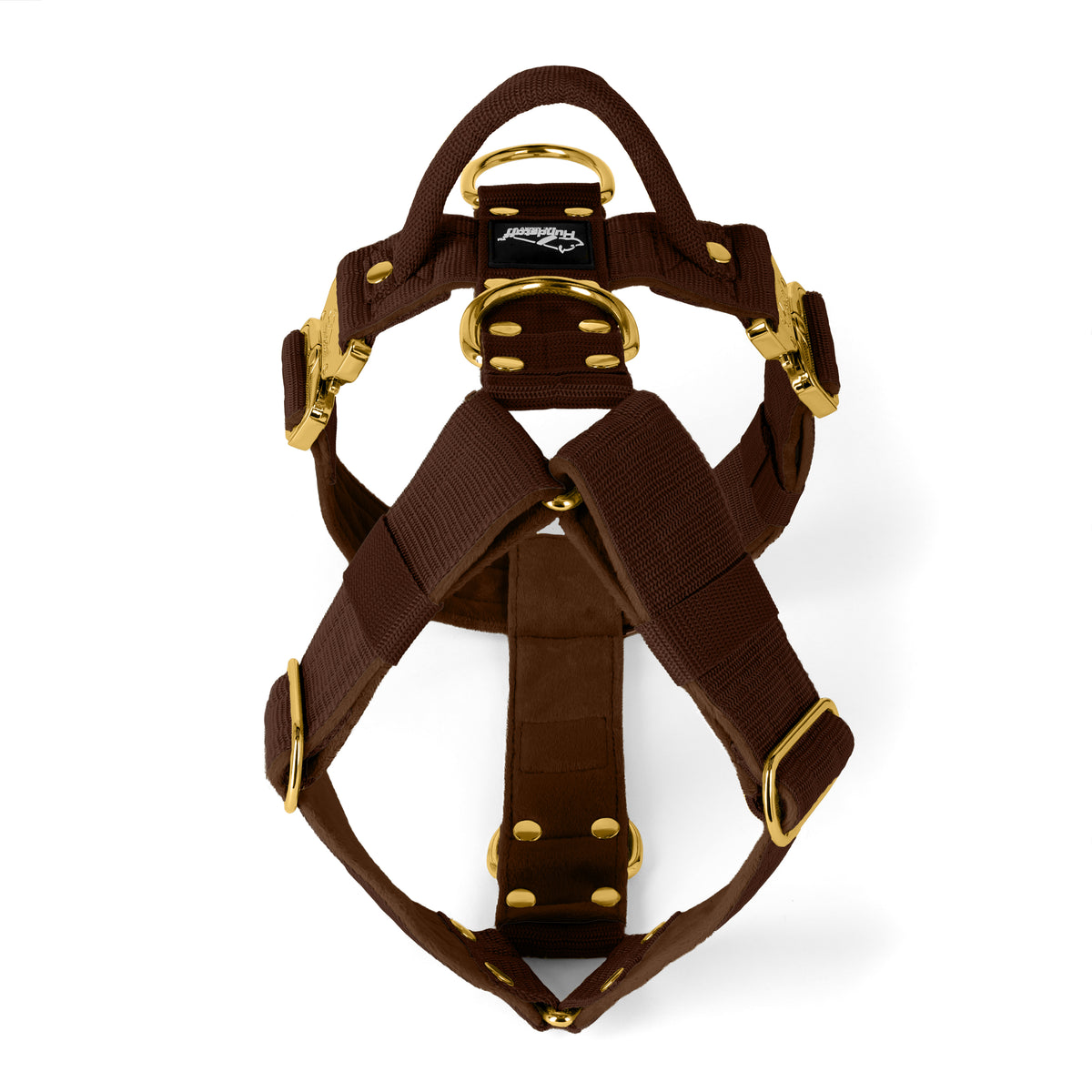 Easy Walk Extreme Gold Buckle Dark Brown - Arnés con hebilla de cierre rápido