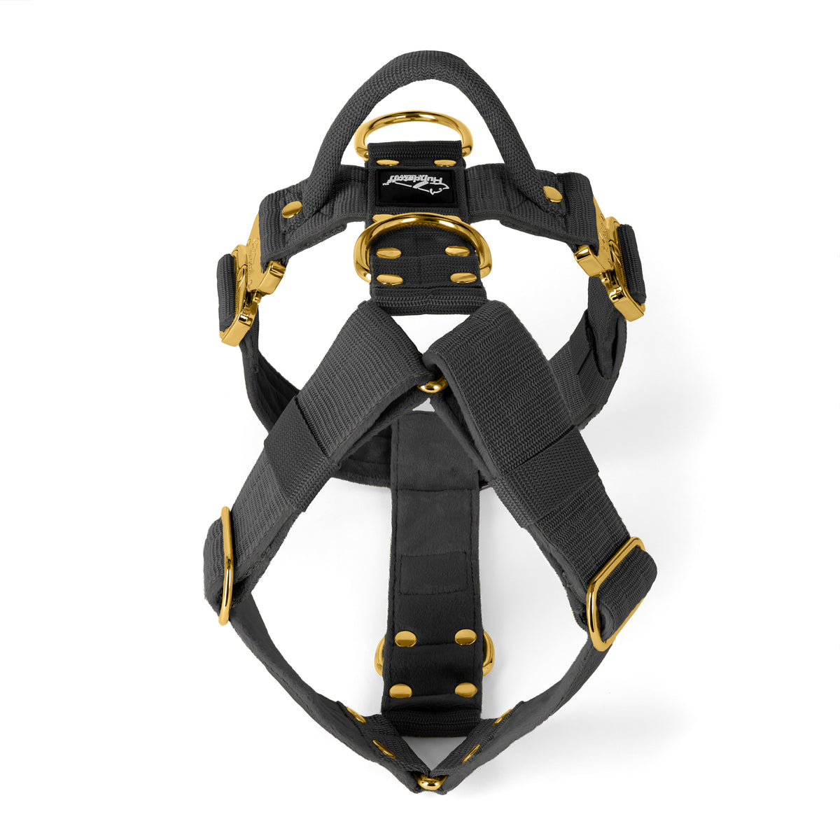 Easy Walk Extreme Gold Buckle Dark Grey - Arnés con cierre rápido