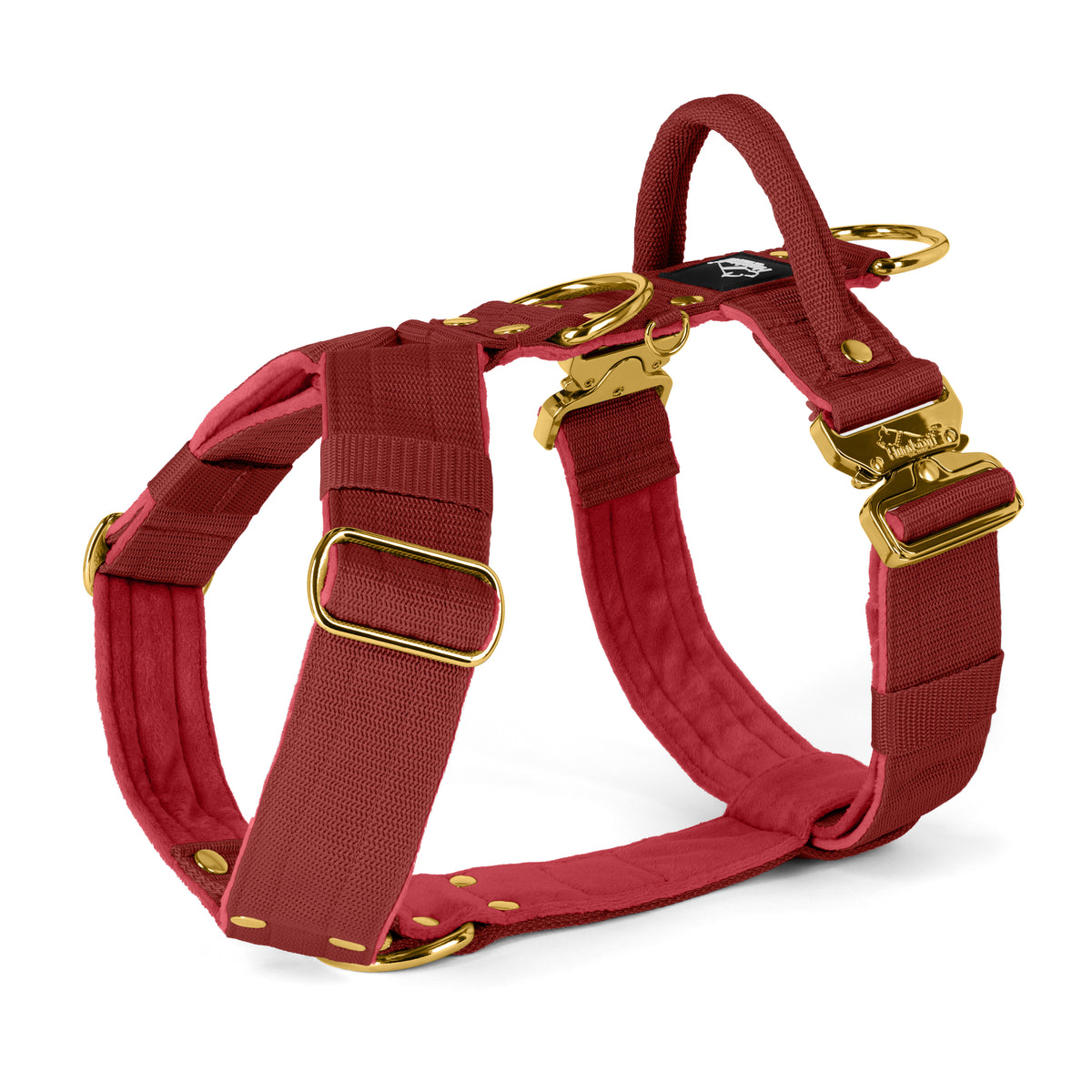 Easy Walk Extreme Gold Buckle Raspberry Red - Arnés con cierre rápido